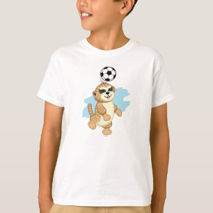 T-shirt Webkinz   Meerkat jouant au football