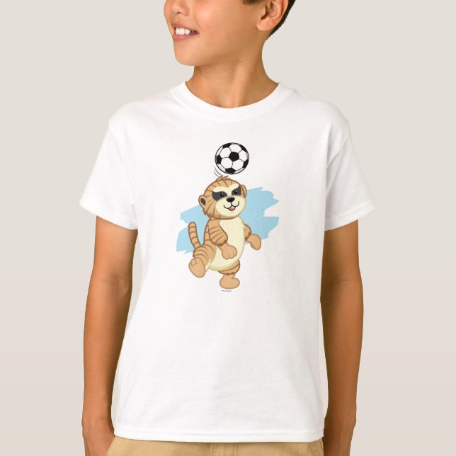 T-shirt Webkinz | Meerkat jouant au football (Devant)