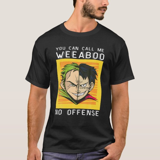 T-shirt Weeb Trash Split Anime, Drôle Anime meme Weeaboo T (Devant)
