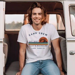T-shirt Week-end de camping personnalisé pour enterrement 