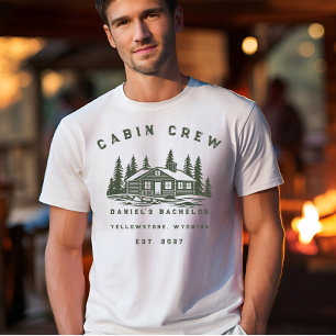 T-shirt Week-end de camping personnalisé pour enterrement 
