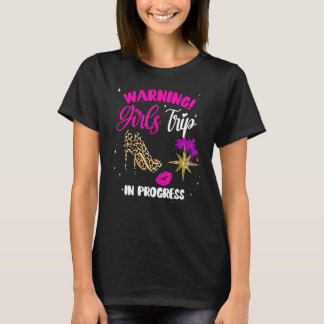 T-shirt Week-end entre filles, Alerte de groupe de vacance