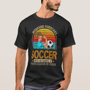 T-shirt Week-end Prévision Football Avec Chance Nettoyage
