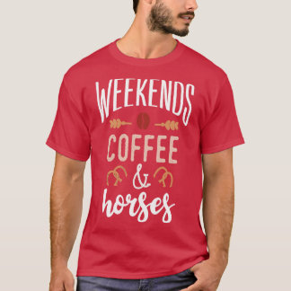 T-shirt Week-ends Café et chevaux