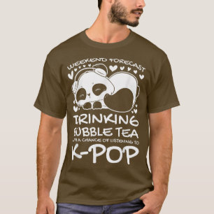 T-shirt Weekend bubble thé k-pop K-pop fille