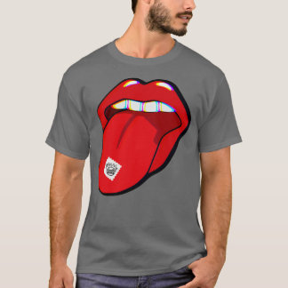T-shirt WEEN Boognish Acid Tab Trippy Tongue