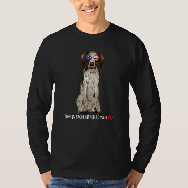 T-shirt Weenie Papa Germain Pointeur Papa Chien (Devant)