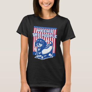 T-shirt Weenie The People Drôle Amant De Hot Dog Dachshund