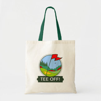 T-Shirt weg! Golf spielendes Motiv Tragetasche
