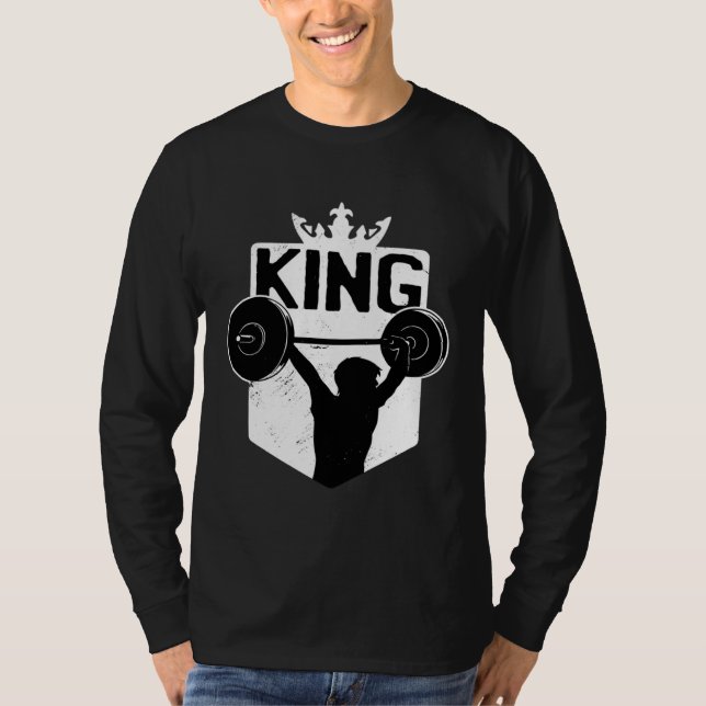 T-shirt Weightlifting Exercise for Gym Fitness Workout Spo (Devant)