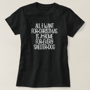 T-Shirt Weihnachten Hund aus dem Tierheim
