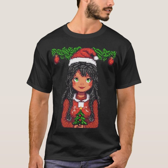 T - Shirt Weihnachtsmädchen (Vorderseite)