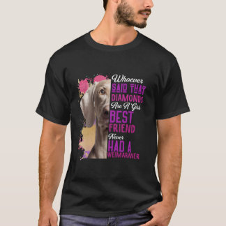 T-shirt Weimaraner Sont Une Fille Meilleur Ami Chien Mama