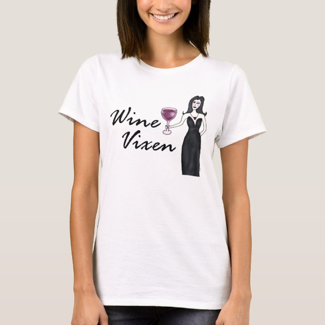 T - Shirt Weinvixen-(kein Sprichwort) (Vorderseite)