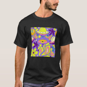 T-shirt Weirdcore Kidcore esthétique Trippy Eyes 90s