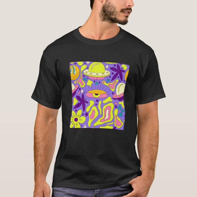T-shirt Weirdcore Kidcore esthétique Trippy Eyes 90s (Devant)