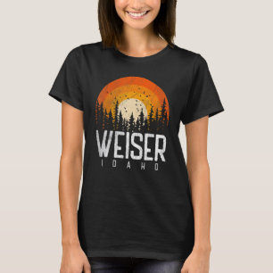 T-shirt Weiser Idaho ID Retro Style Vintage les années 70 