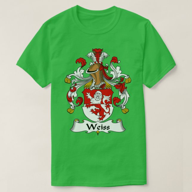 T-shirt Weiss Coat of Arms Family Crest  (Design devant)