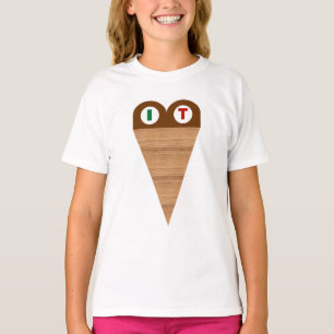 T-Shirt Weißruffle Töchter Eis IT ITALIEN