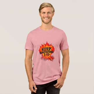 T-Shirt 'Weiter Dranbleiben' | Galactic Pathways M Tri-Blend Shirt
