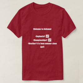 T-shirt Welcome to Alabama