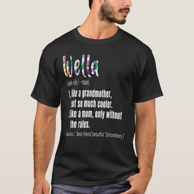 T-shirt Wella Définition Fête des Mères et Anniversaire pa (Devant)