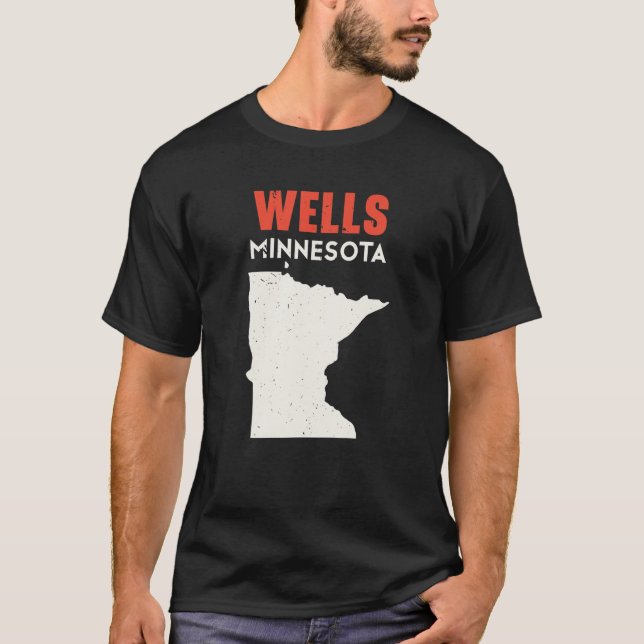T-shirt Wells Minnesota USA État Amérique Voyage Minnesota (Devant)