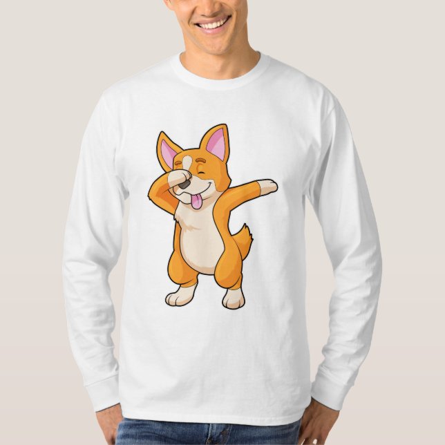 T-shirt Welsh Corgi à Dance Dab Hip hop (Devant)