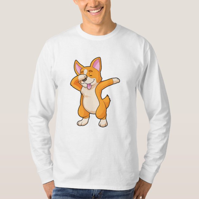 T-shirt Welsh Corgi à Dance Dab Hip hop (Devant)