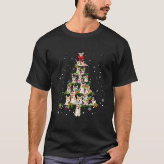 T-shirt Welsh Corgi Tree X-Mas