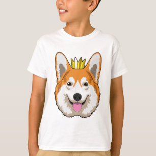 T-shirt Welsh corgi with Crown