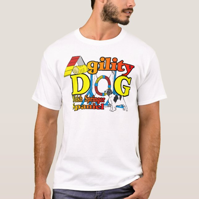 T-shirt Welsh Springer Spaniel Agility Cadeaux (Devant)
