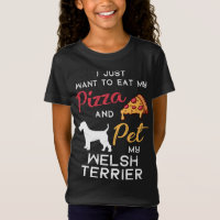 Welsh Terrier Chien Pizza amant propriétaire Noël