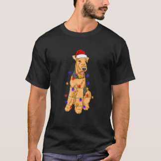 T-shirt Welsh Terrier Dog portant les lumières du Casquett