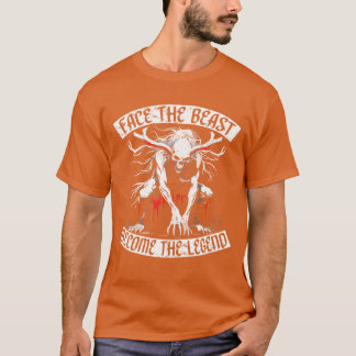 T-shirt Wendigo Cryptid Facehe Beast Becomehe Legend retro