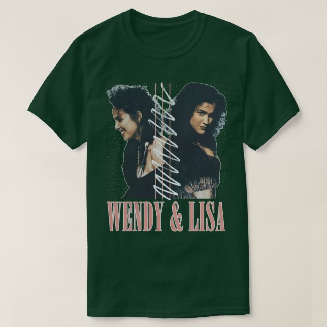 T-shirt Wendy Lisa Retro Fan Design (Design devant)