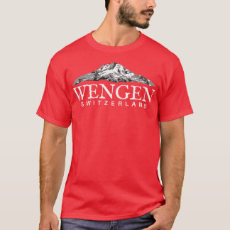 T-shirt Wengen Suisse Alpes suisses Mountain Tee