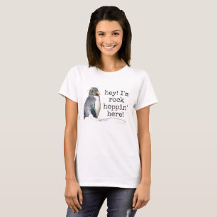 T-shirt Wen's rockhopper penguin "hey I'm hoppin"