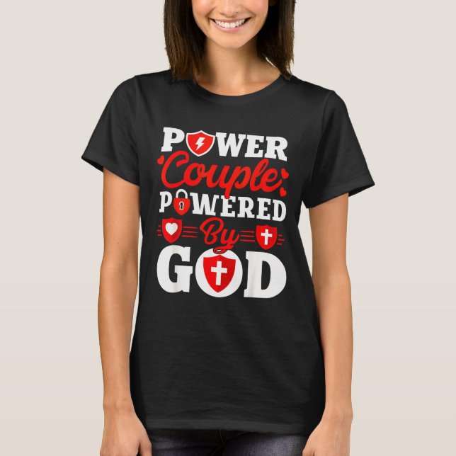 T-shirt Wer Couple Wered By God Christian Couples Matching (Devant)