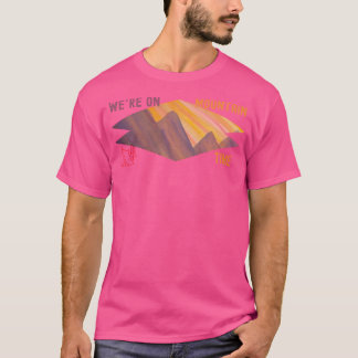 T-shirt Wer On Mountain Time Aquarelle géométrique Mounta