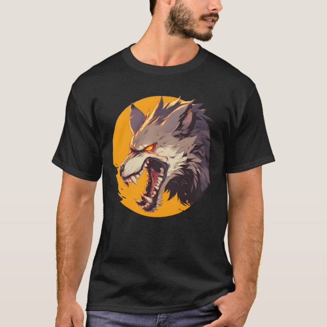 T-shirt Werewolf Halloween garçon (Devant)