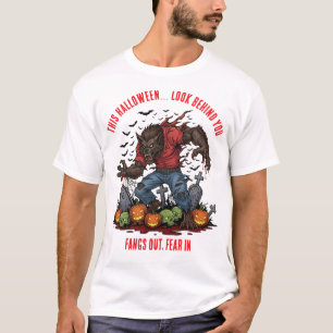 T-shirt 🐺 ♥️ Werewolf Halloween Horror Tee 🎃