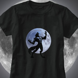 T-shirt Werewolf Howling - Pleine lune
