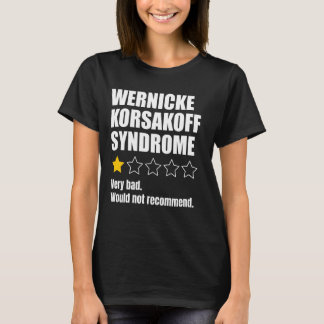 T-shirt Wernicke Korsakoff Sensibilisation au syndrome de 