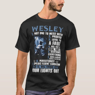 T-shirt wesley non un à salir avec pridrful fidèle à un fa