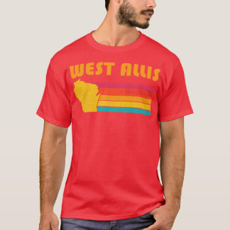 T-shirt West Allis Wisconsin Souvenir Vintage déshabillé