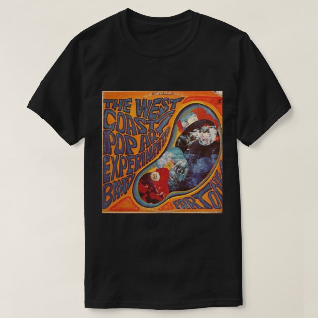 T-shirt West Coast Pop Art groupe expérimental, Acid Rock  (Design devant)