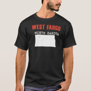 T-shirt West Fargo North Dakota USA State America Travel