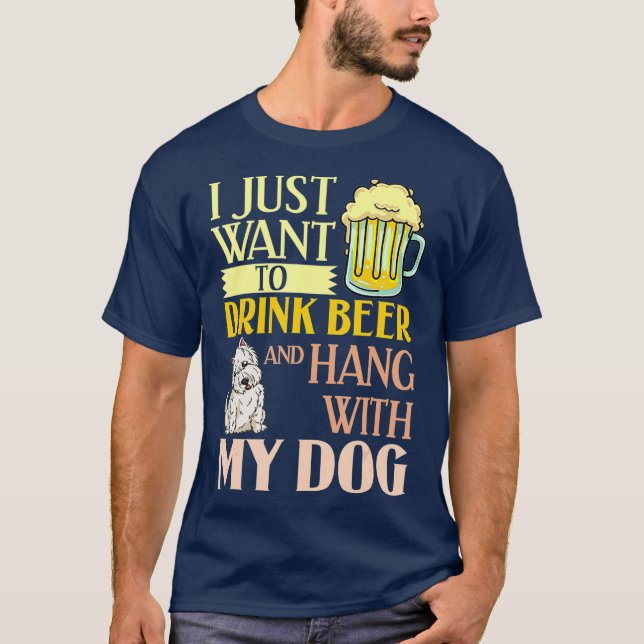 T-shirt West Highland Terrier Chien Chien Chien Chien Chie (Devant)
