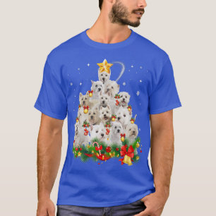 T-shirt West Highland White Terrier Christmas Tree Lights